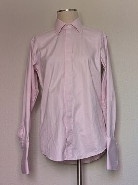 Classic Men’s Pink French Cuff Dress Shirt